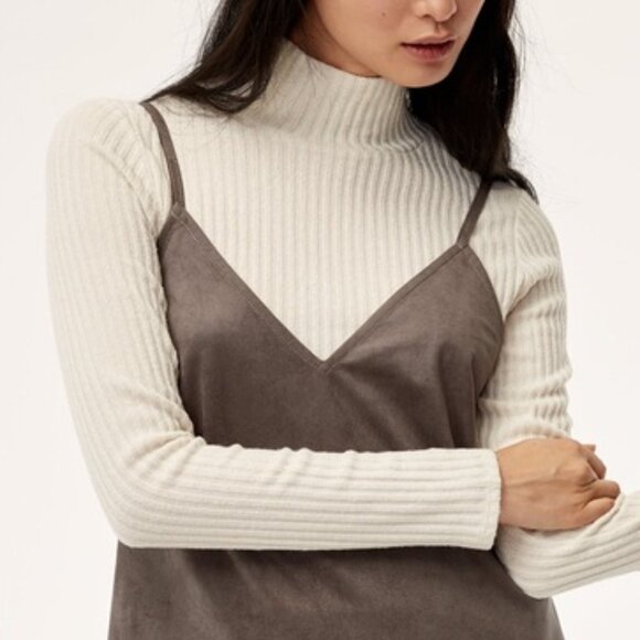 Wilfred Vivienne Blue Suede Mini Dress - Picture 3 of 6